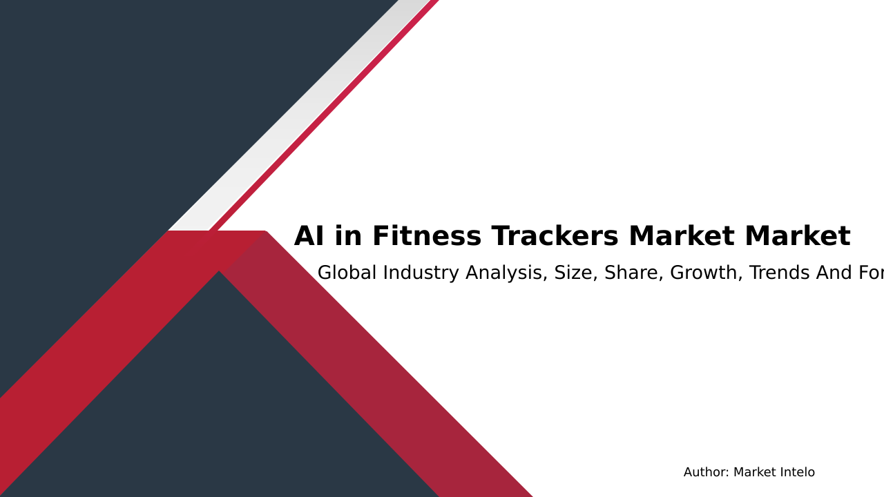 AI in Fitness Trackers Market Research Report 2033